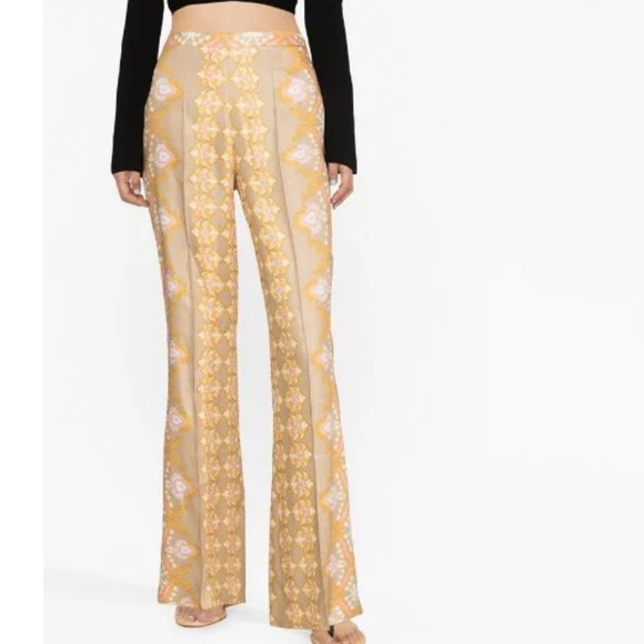 Sandro paisley-print flared trousers - Picture 6 of 8